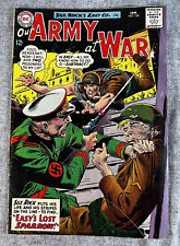 Sgt. Rock Our Army at War #138 DC Comics Easy's Lost Sparrow January 1964, VG picture