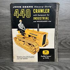 1958 Vtg Brochure John Deere 440 Heavy Duty Crawler Industrial Tractor Ad Used picture