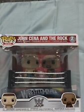Funko Pop WWE WWF John Cena and the Rock 2 Pack Including Wrestling Ring picture