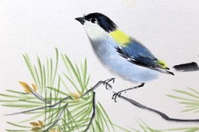 Old Japanese Artist Portfolio Album/Gajo/by Katsura Saburo/Orihon/16 watercolors picture