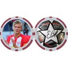 ERLING BRAUT HAALAND /NORWAY / GOLF BALL MARKER / POKER CHIP ***SIGNED*** picture