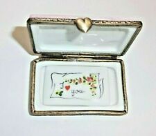 PEINT MAIN LIMOGES TRINKET - LOVE LETTER SEALED WITH A KISS picture