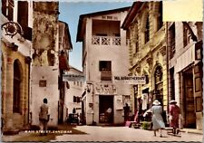 RPPC Color Zanzibar c30's Main St. Rolex Rug Jewelry Signs Car People Movie Sign picture