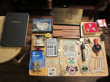 Junk Drawer Lot old Vaughn’s Safety Roll Vintage Can Opener patented old coins  picture