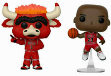 NBA Chicago Bulls Michael Jordan & Mascot Benny Funko Pop Figures (2 Pop Set) picture