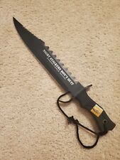 Night Stalkers Don't Quit Large Bowie Knife Black picture