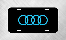 For Audi Blue Rings TT A4 A6 S5 License Plate Auto Car Tag   picture