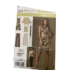 Simplicity 2938 Misses Dress Top Pants Jacket Size 10 to 18 Sewing Pattern Uncut picture