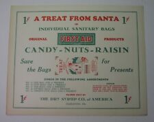 15 Christmas penny candy handbills - Hazleton, Pa. - Dry Syrup Co. -'50s? Santa picture