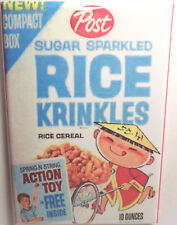 Sugar Rice Krinkles Vintage Cereal Box 2" x 3" Refrigerator or Locker MAGNET #2 
