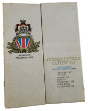 Lifetime Golden Prestige (Stainless) Cutlery Set England Silverware VTG 17 pc  picture