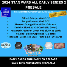 Topps Star Wars Card Trader 2024 Daily Series 2 PRESALE Villains Heroes Choice + picture