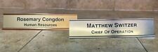 Personalized engraved Desk Name Plate with holder picture