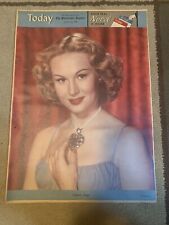 THE PHILADELPHIA INQUIRER MARCH 20 1949 cover only VIRGINIA MAYO portrait RARE picture