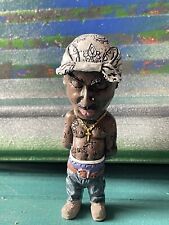 Hip-hop Legendary Tupac Resin Gangster Rapper Figurine with stage and backdrop picture
