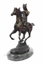 Handcrafted bronze sculpture SALE On Chief Warrior Indian Home Decoration Figure picture