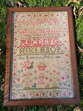 Beautiful Antique Scottish Sampler by Ann Rutherford in 1858 picture