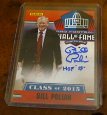 Bill Polian Autographed Signed HOF NFL Panini Indianapolis Colts Bufallo Bills picture