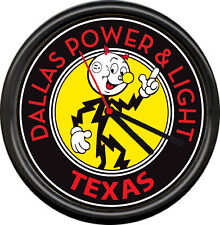 Reddy Kilowatt Dallas Power & Light Texas Electric Service Retro Sign Wall Clock picture