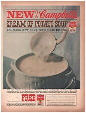 1964 Campbell's Cream Of Potato Soup Vintage Original Magazine Print Ad picture