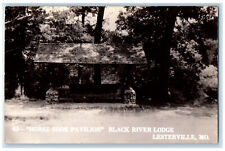 Lesterville Missouri MO RPPC Photo Postcard Horse Shoe Pavilion Lodge c1950's picture