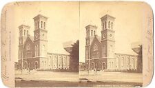 Union Stereoview of St Joseph’s Church, Utica NY c1890s picture