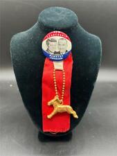 Vintage 1960 John F Kennedy & Lyndon Johnson Campaign Pin Back Button & Donkey picture
