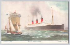 Postcard Steamship Ship RMS Berengaria Cunard Line Antique Unposted picture