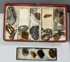 AGATES MIXED LOT OF POLISHED NICE CONDITION STONES VINTAGE picture