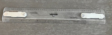 Vintage Vemco P-21 Drafting Machine Lucite Clear Plastic Scale Ruler 12” picture