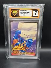 1996 Fleer X-Men Marvel Wolverine Logan #13 Graded 7 Superhero Trading Card  picture