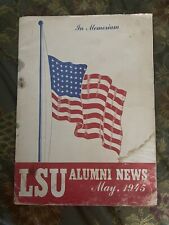 Rare LSU Alumni News, May 1945 - WWII casualties - Including Alex Box picture
