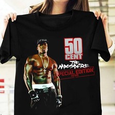 50 Cent Cotton Unisex All Size S-235XL Shirt Short Sleeve Cotton Black Shirt picture