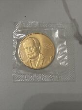 Father Theodore M. Hesburgh Gold colored Coin (By Act Of Congress 1999)  Rare picture
