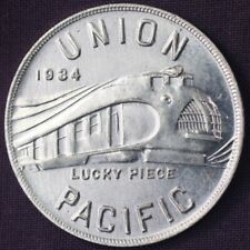 1934 Union Pacific Railroad Streamliner ALCOA & Pullman Lucky Piece Medallion picture