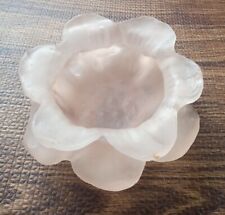 Dorothy Thorpe Frost Resin Lucite Acrylic Flower Bowl picture