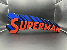 Superman Logo Sign Display | 3D Wall Desk Shelf Art picture