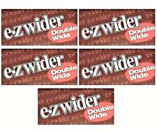 5x EZ Wider Rolling Papers Double Wide *GENUINE* 5 Packs picture