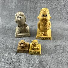 Vintage Russ Berry Figurines 1970s Lot 4 I Wuv You I Love You So Much It Hurts picture