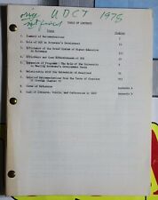 Unfinished UDCT 1978 Draft Report On The Role Of Botswana University Rare picture