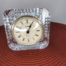 Vintage Staiger Quartz West Germany Lead Crystal France Desk Clock picture