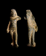VERY RARE 2800 BC. A bronze figurine of a standing male deity Ancient Artifact picture