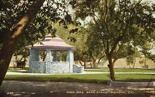 Pomona California CA, 1912 Willie White Park and Band Stand, Vintage Postcard picture