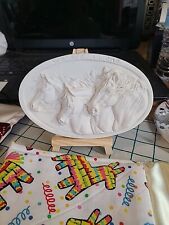 Artist Resin Model Horse Three Of A Kind Medallion From Resins By Randy picture