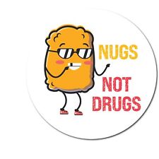 Magnet Me Up Nugs Not Drugs Funny Magnet Decal, 5 In, Automotive Magnet For Car picture