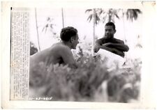 WWII Guadalcanal Photographic Officer Original Press AP Photograph 8x11