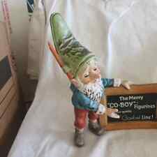 VINTAGE-RARE-MINT 1971 Goebel Co-Boy Figurine Gnome Chalkboard Dealers Sign-WOW picture