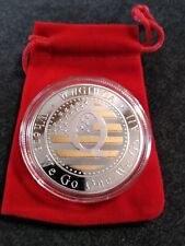 Silver Clad Commemorative WWG1 Q Coin. Patriots MAGA Anon. Red Pouch Included. picture