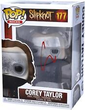 Corey Taylor Slipknot Autographed #177 Funko Pop Signed in Light Red Beckett picture
