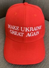 MAKE UKRAINE GREAT AGAIN Hat ANTI RUSSIAN MAGA  Cap ANTI PUTIN Red Hat MAGA picture